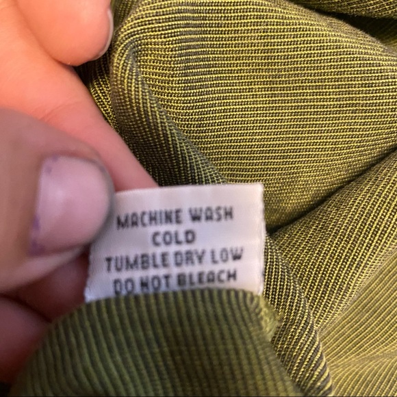 Bryn Walker Avocado Tencel Green Button Front - Picture 8 of 11